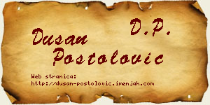Dušan Postolović vizit kartica